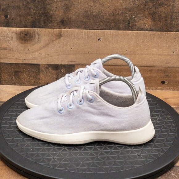 ALLBIRDS WOOL RUNNERS WOMENS ATHLETIC SHOES RUNNING WALKING LIGHT BLUE SIZE 8 - Picture 5 of 9